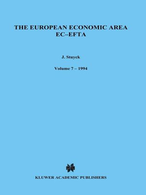 cover image of The European Economic Area EC-EFTA